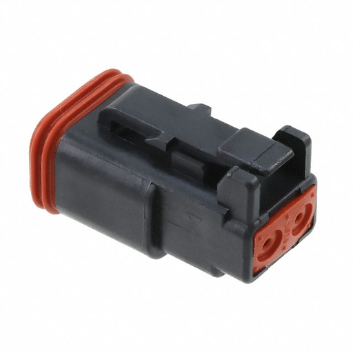 [DT06-2S-E004] CONECTORES AUTOMOTRICES 2P DT PLUG ASM BLACK